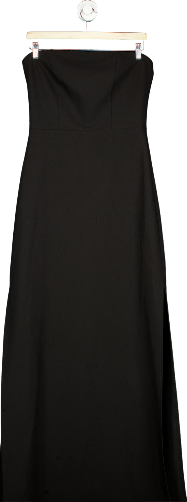 Black Strapless Maxi Dress L