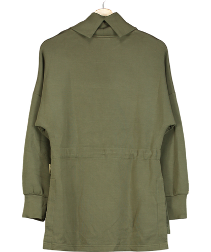 Varley Green Khaki Gree Freya Doublesoft Sweat Top UK XS