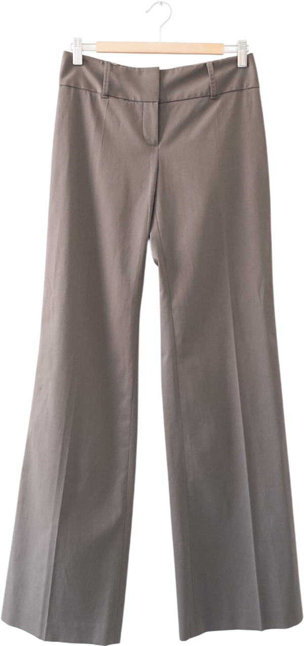 ELLIE TAHARI Brown Wide Leg Trousers UK 10