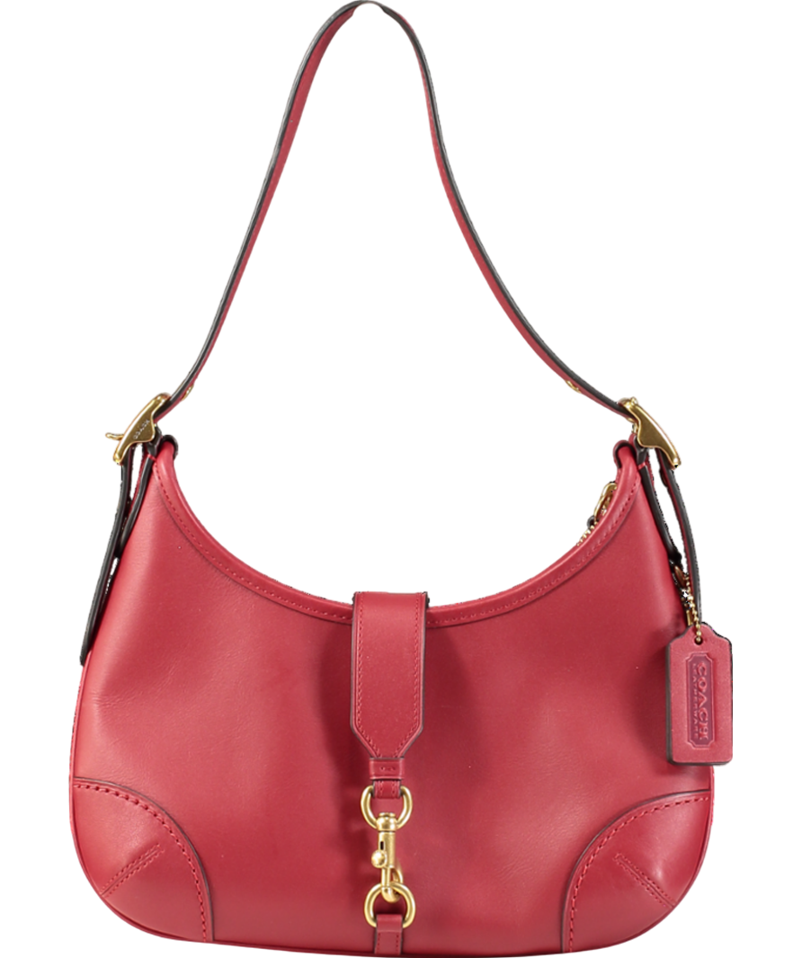Coach Red Hamptons Hobo Bag One Size