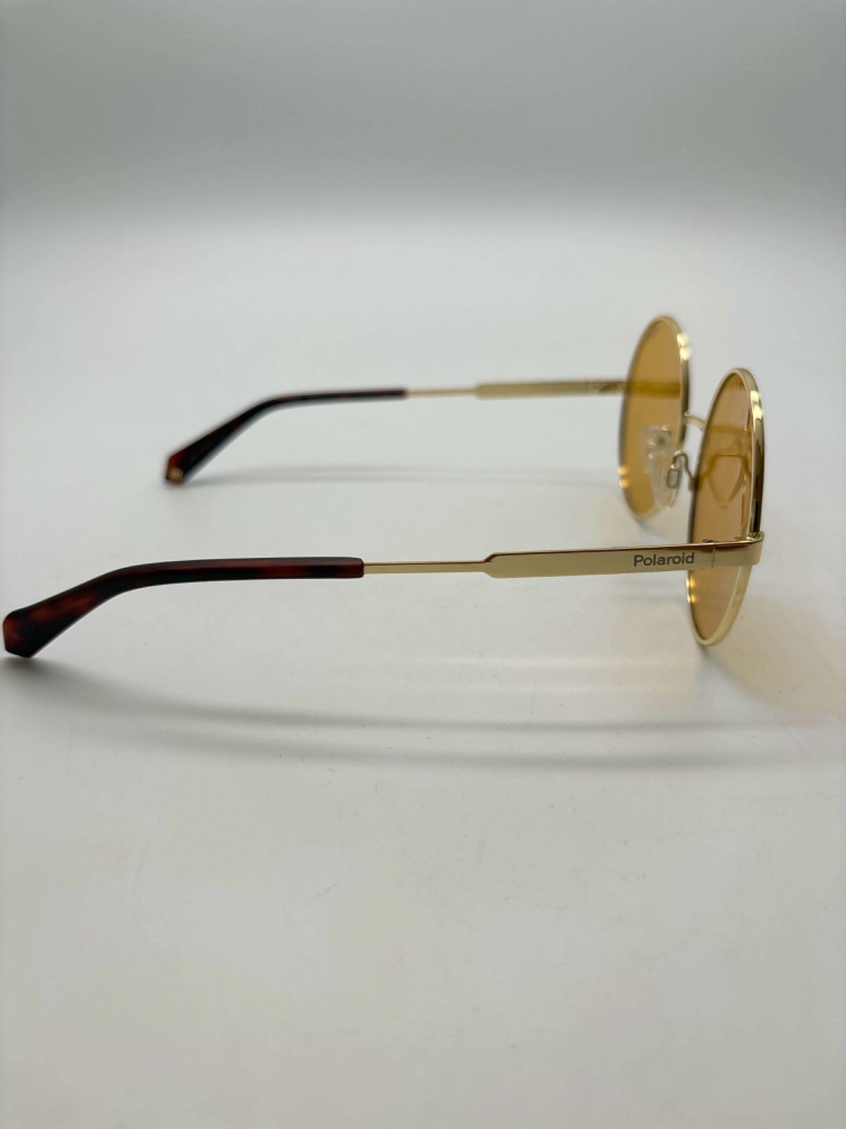 Polaroid Gold Round Sunglasses