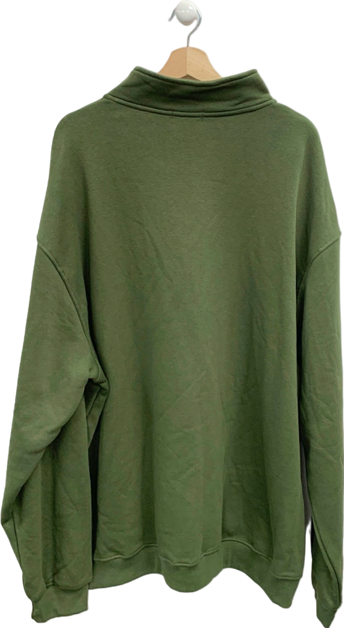 Pretty Little Thing Green Zip-Up Sweatshirt UK 26