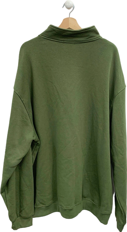 Pretty Little Thing Green Zip-Up Sweatshirt UK 26