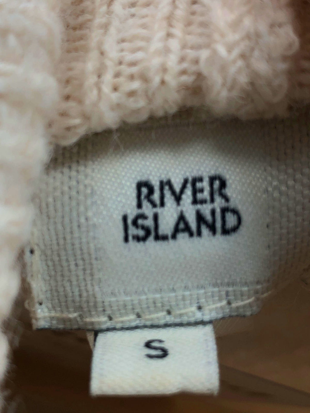 River Island Beige Turtleneck Jumper UK S