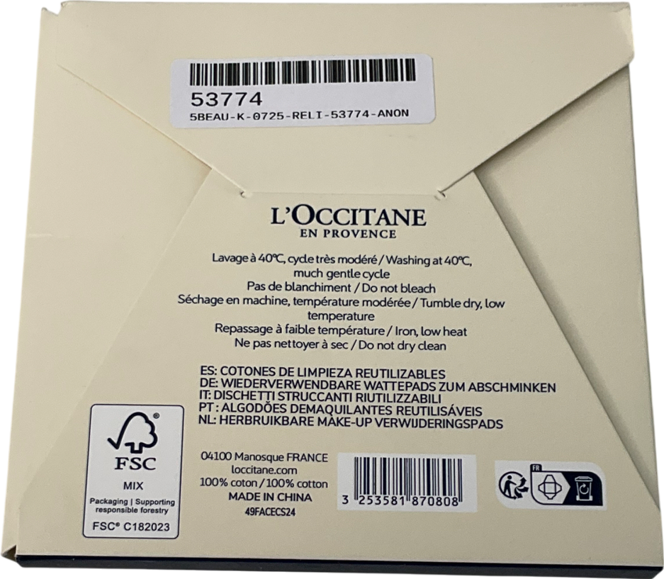 Loccitane Reusable Cotton Pad Trio X3