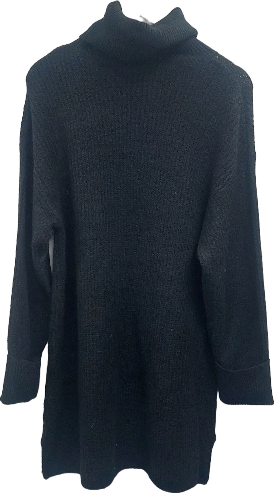 Topshop Black Roll Neck Jumper Dress UK S