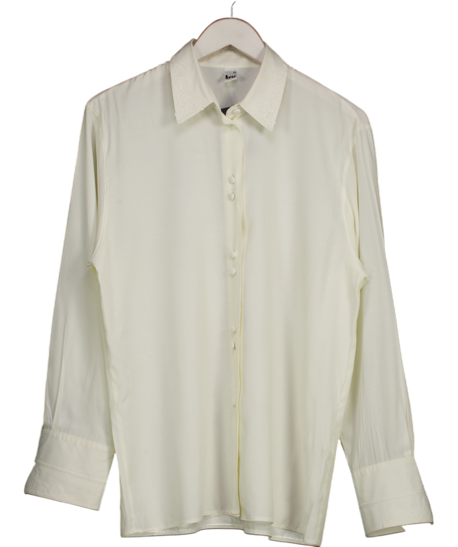 Tru White Long Sleeve Shirt UK 10
