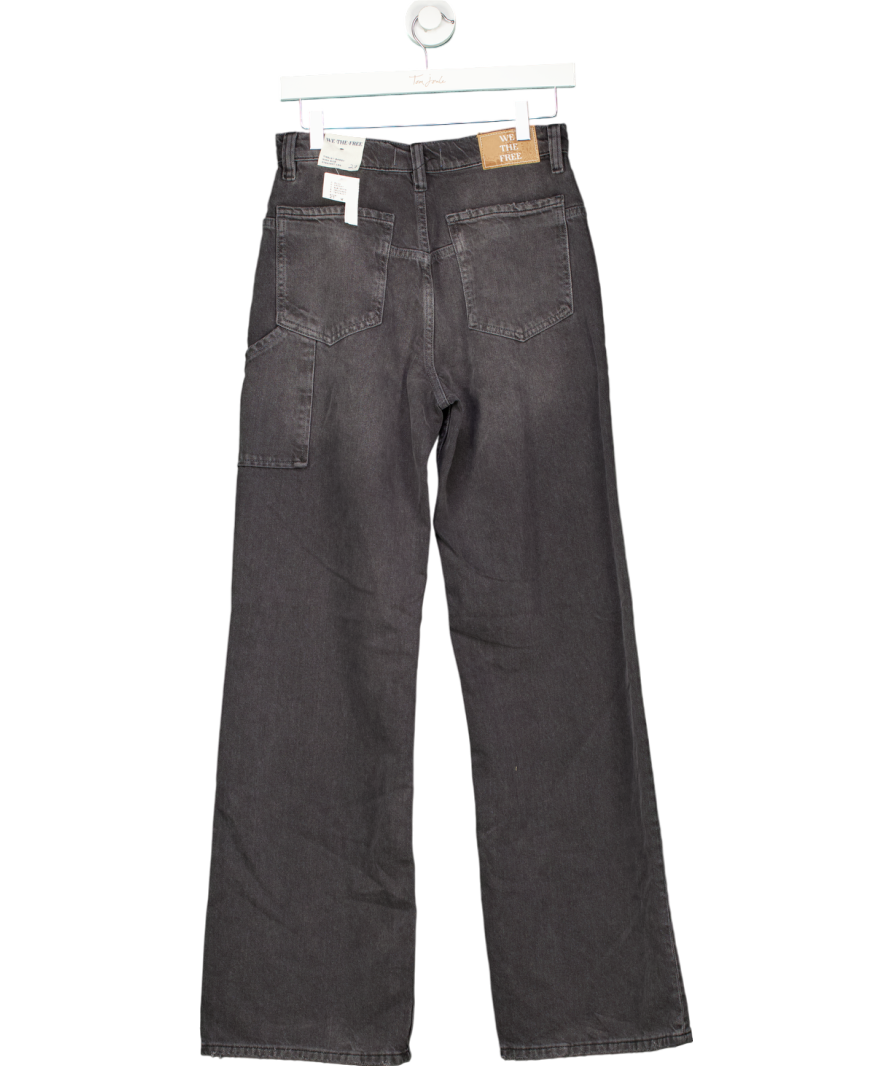 Grey We The Free Tinsley Baggy High-rise Jeans W27