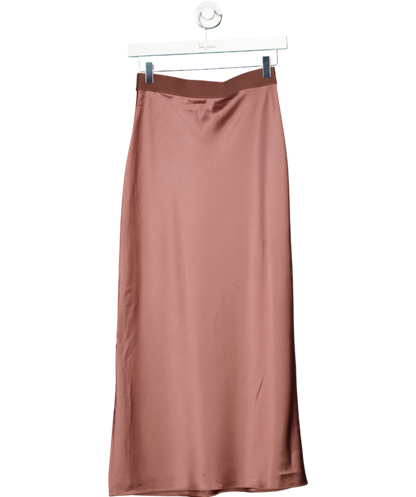 Theory Metallic Slip Skirt In Crushed Satin UK 6