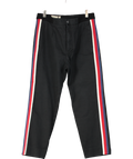 GUCCI Black 100% Cotton Side Tape Trousers UK 14
