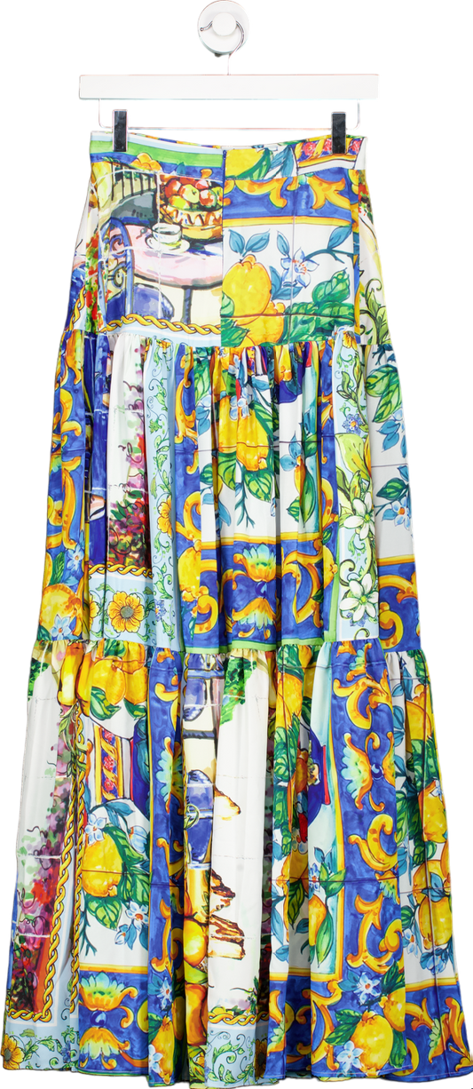 Dolce & Gabbana Multicoloured Patchwork Print Skirt Size EU 36 UK *