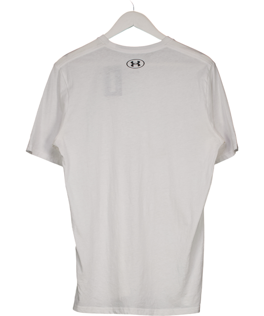 Under Armour White Challenger Men's Training Short Sleeve UK M