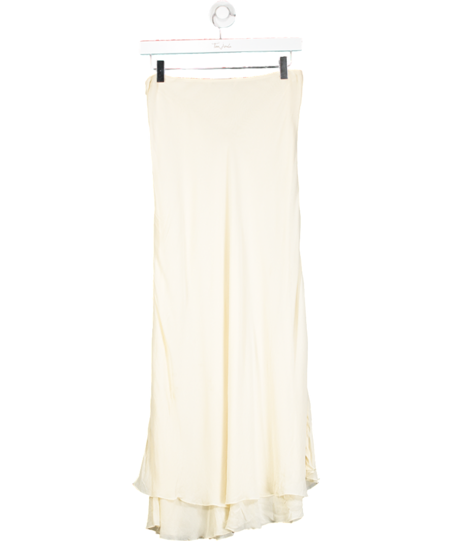 ZARA Cream Viscose Maxi Skirt UK S