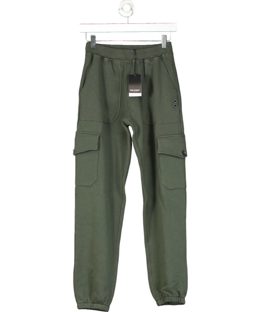 Ron Dorff Green Cargo Jogging Trousers UK XS