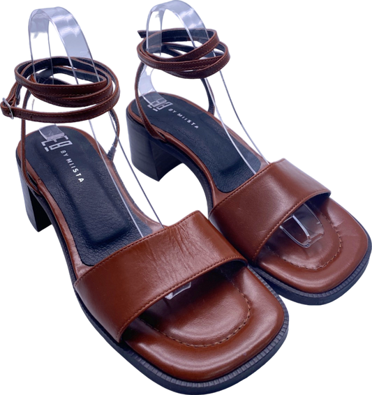Miista Brown Leather Sandal Pasquale Size EU 39 UK 6