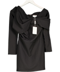 PRETTY LAVISH Black Naomi Exaggerated Bow Mini Dress UK 6