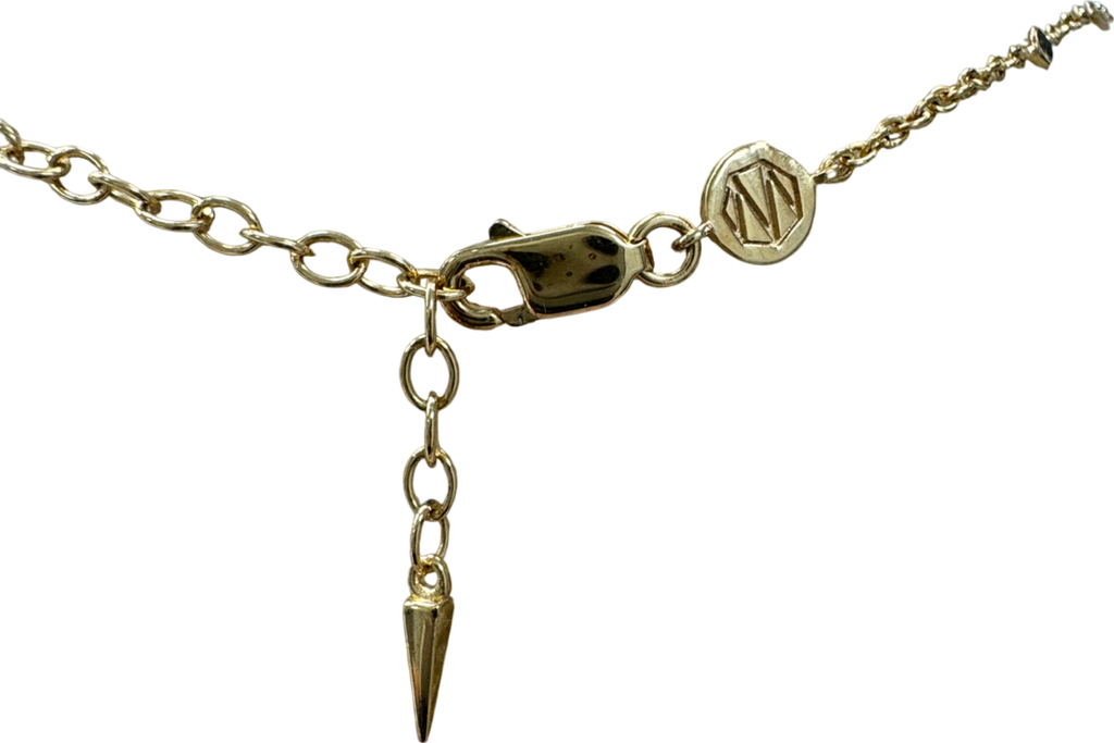 Missoma Gold Leaf Charm Choker Necklace One Size