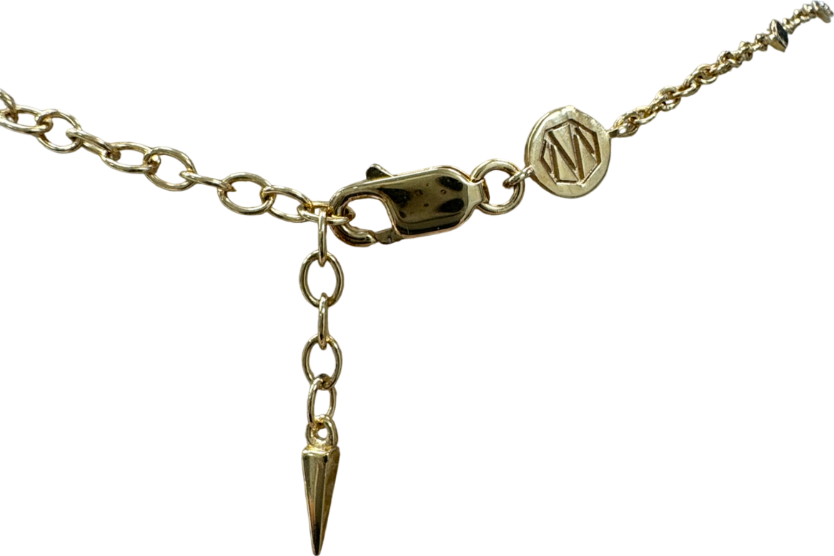 Missoma Gold Leaf Charm Choker Necklace One Size