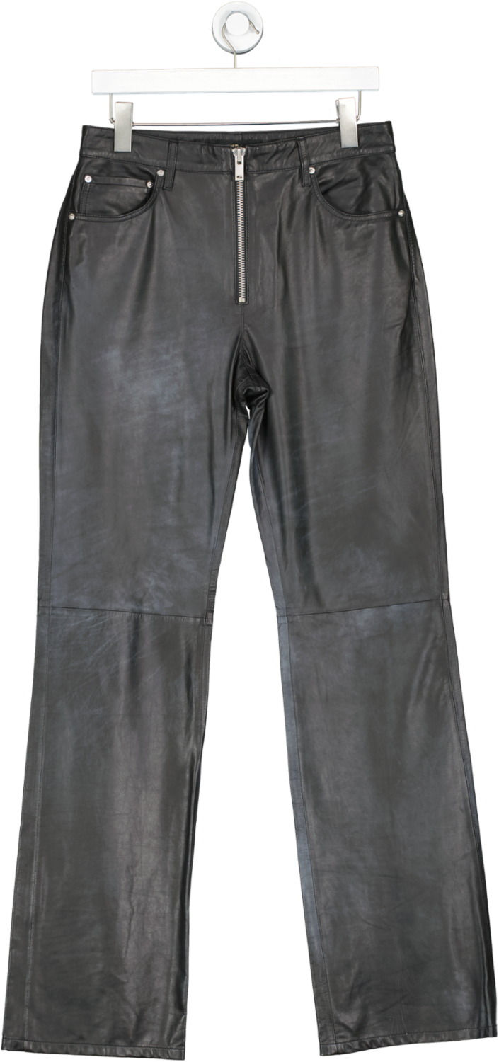 grlfrnd Black Julia Leather Pant Uk 6-8 UK 6