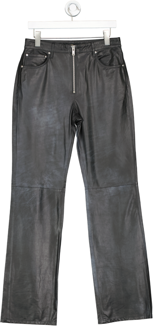grlfrnd Black Julia Leather Pant Uk 6-8 UK 6
