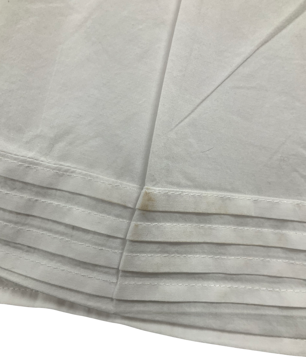 White Fox White Cotton Mini Skirt UK M