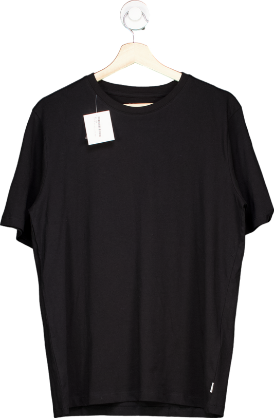 Jack & Jones Black Organic Cotton T-Shirt UK M