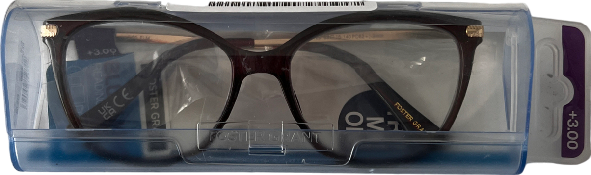 foster grant Elm Lenses Reading Glasses Brown/red +3