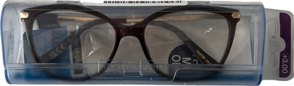 foster grant Elm Lenses Reading Glasses Brown/red +3