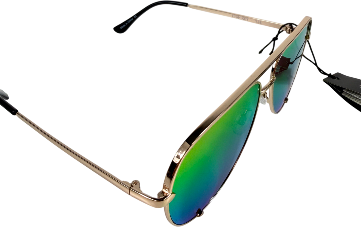 QUAY Metallic High Key Sunglasses in Case