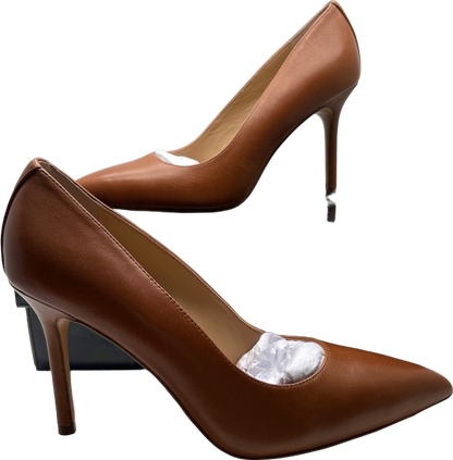 Ralph Lauren Polo Tan Lindella II Pointed Toe High Heel Shoes EU 37 (UK 4.5)