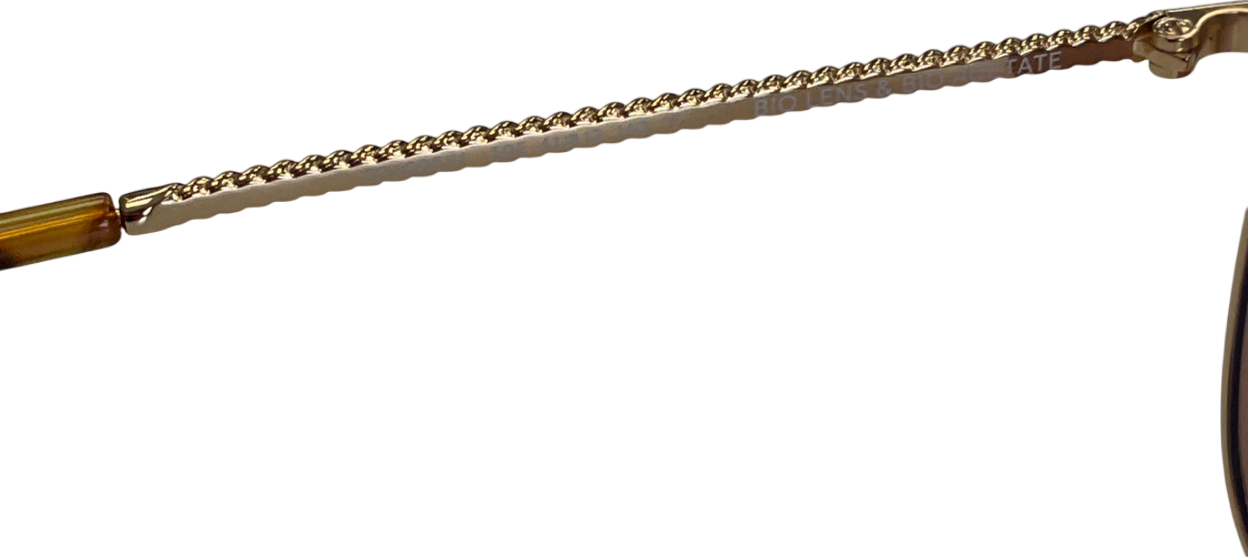 Stella McCartney Metallic Falabella Square Sunglasses