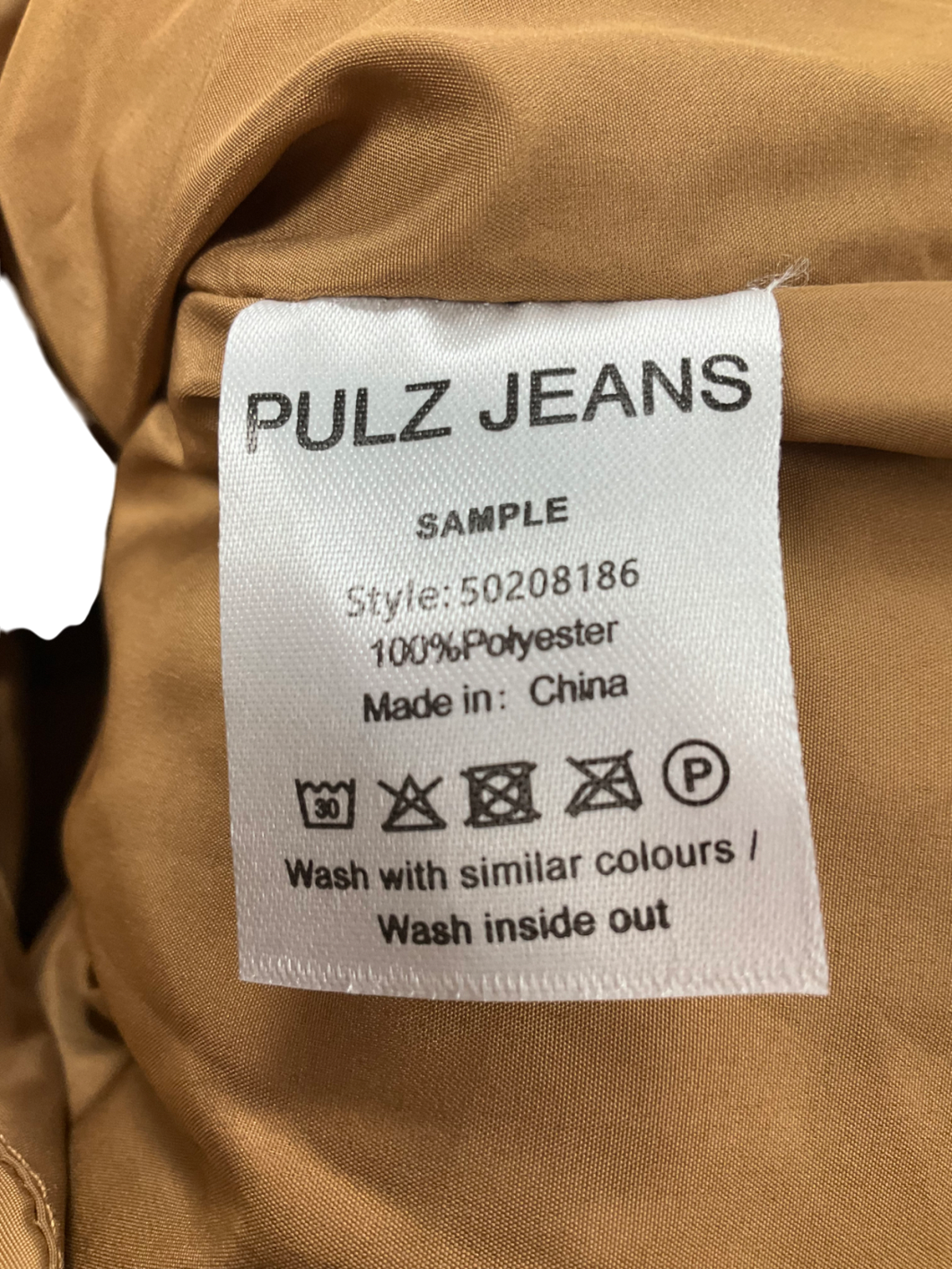 Pulz Jeans Beige Pzbianca Pufferjacket UK S