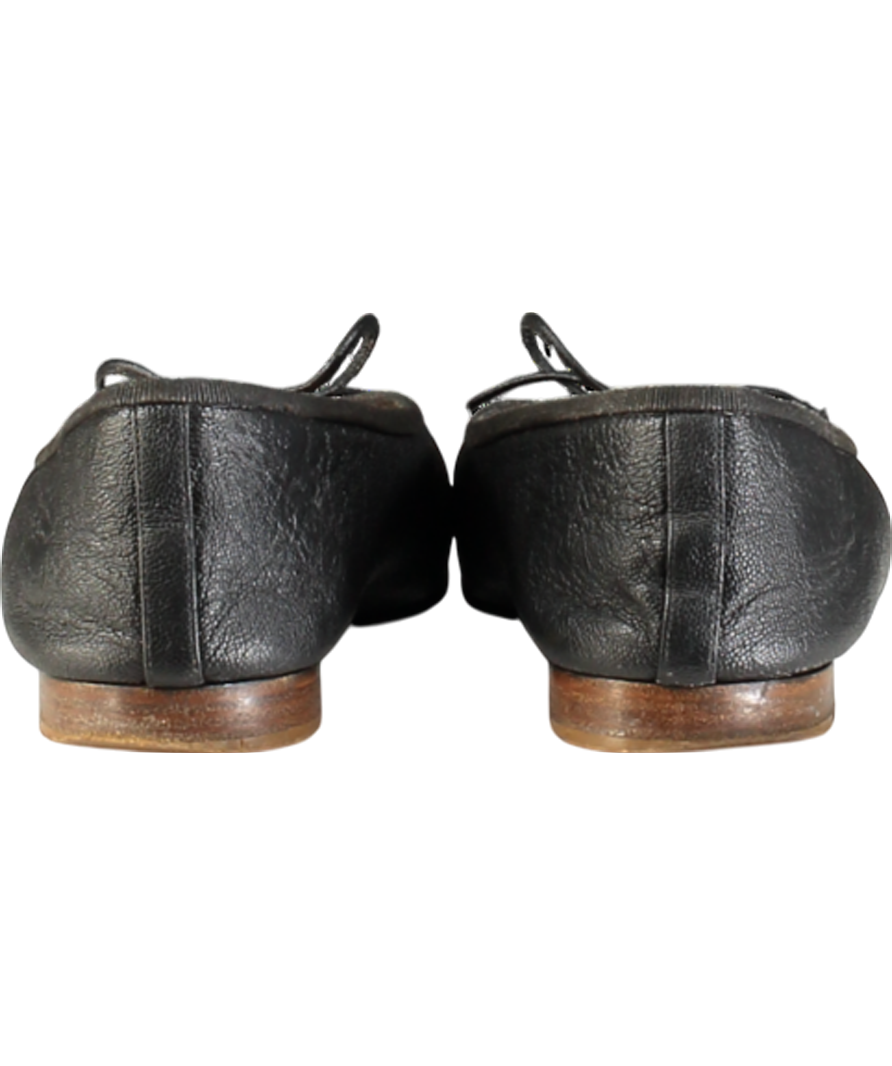 Chanel Black  Leather CC Logo  Ballet Flats UK 4.5 EU 37.5 👠
