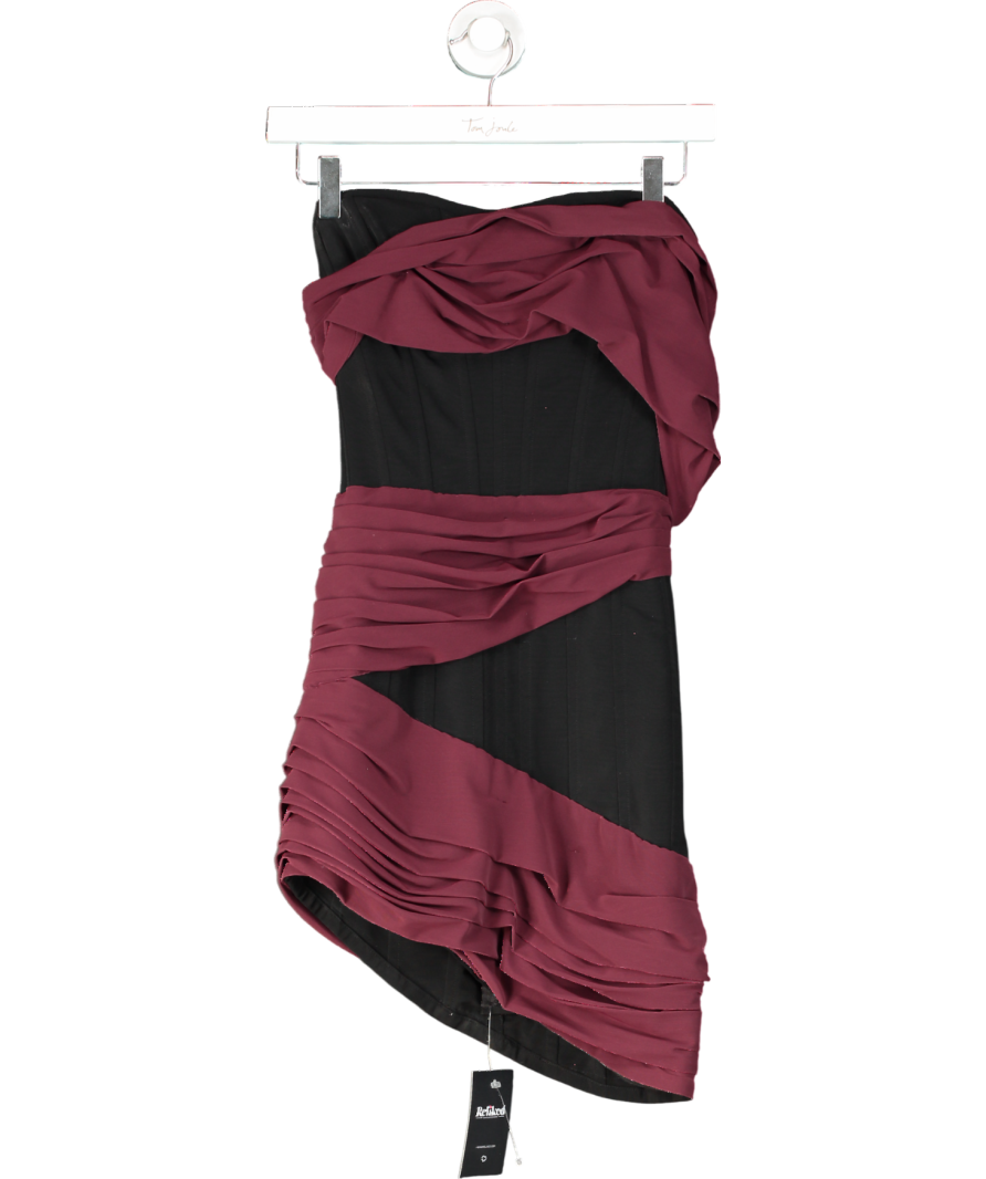 Frolov Purple Drape Mini Corset Dress UK S