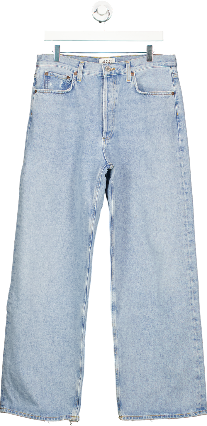 Agolde Light Blue Low Rise Baggy Jeans W32