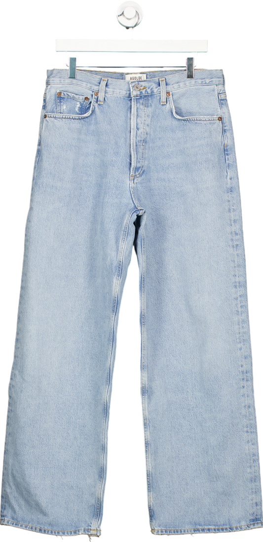 Agolde Light Blue Low Rise Baggy Jeans W32