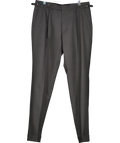 SuitSupply Dark Grey Slim Leg Tapered Trousers SZ42 W36
