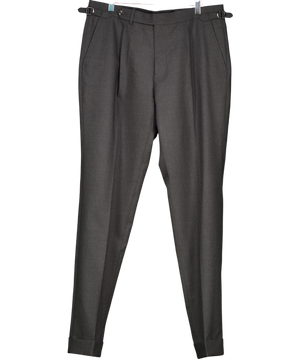 SuitSupply Dark Grey Slim Leg Tapered Trousers SZ42 W36