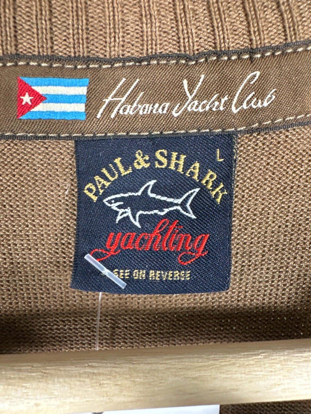 Paul & Shark Brown Striped Sweater UK L