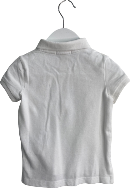 Ralph Lauren White SS Polo Shirt UK 2T