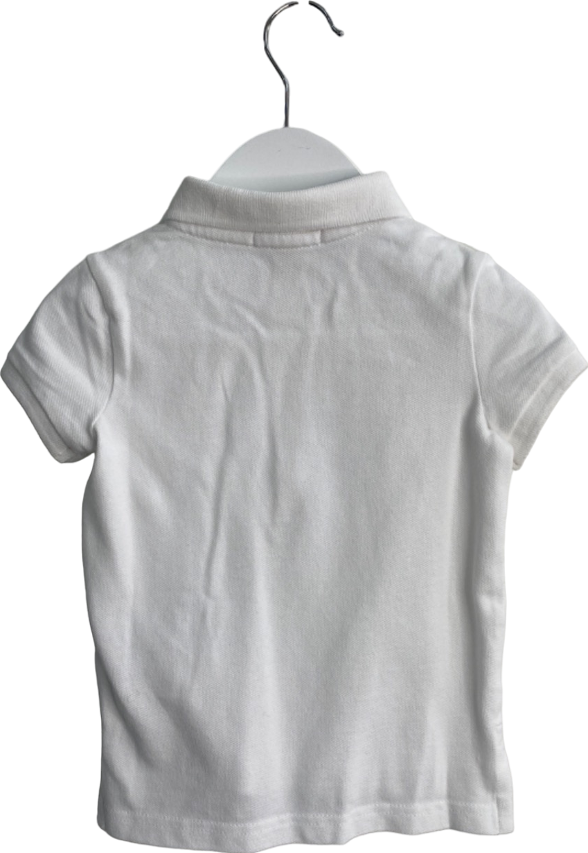 Ralph Lauren White SS Polo Shirt UK 2 Years