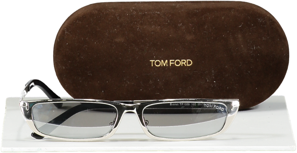 Tom Ford Metallic Silver Everett Tf1059 16c Sunglasses In Case