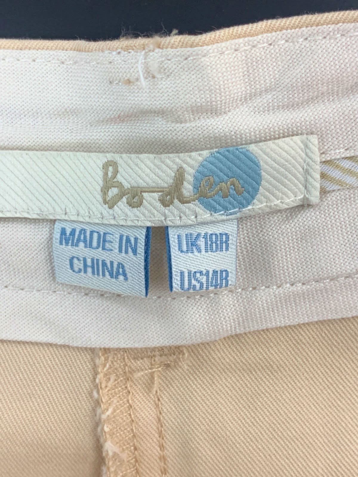 Boden Beige Casual Trousers UK 18R