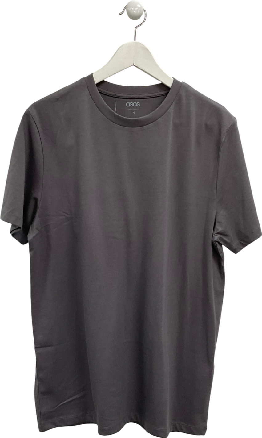 ASOS Grey Boxy Heavyweight T-shirt UK M