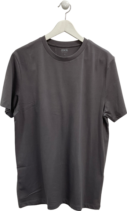 ASOS Grey Boxy Heavyweight T-shirt UK M