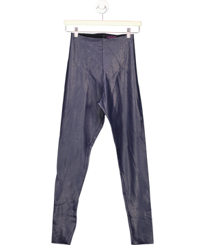 Commando Control Black Faux Leather Trouser UK M