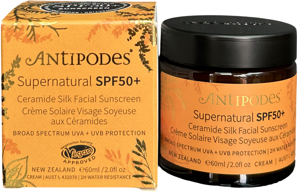 Antipodes Supernatural Spf50+ Ceramide Silk Facial Sunscreen 60ml