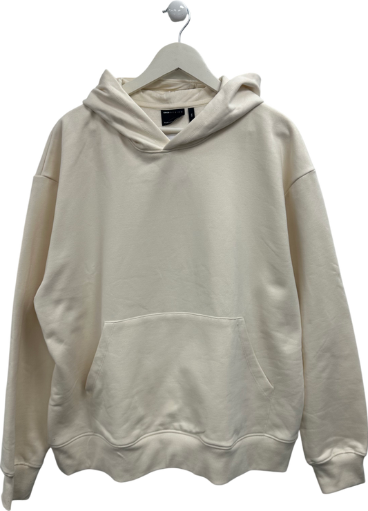 ASOS Cream Premium Heavyweight Extreme Oversized Hoodie UK XXL