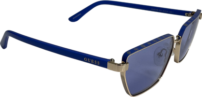 Guess Blue And Gold Sunglasses One Size