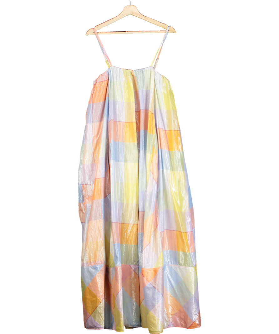 Pilcro Multicoloured Plaid Tent Maxi Dress UK L